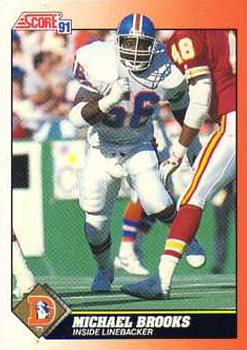 Michael Brooks Denver Broncos 1991 Score NFL #421